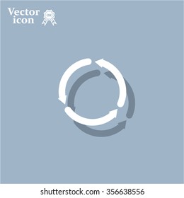 circular arrows vector icon