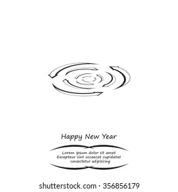 circular arrows vector icon