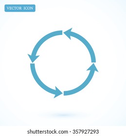 circular arrows vector  icon