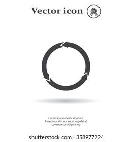 circular arrows vector icon
