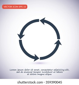 circular arrows vector  icon