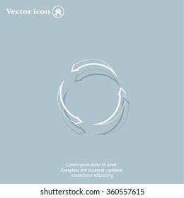 circular arrows vector icon