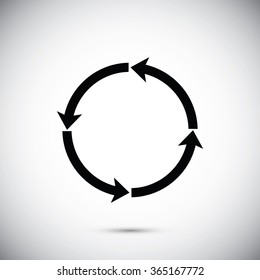 circular arrows vector  icon