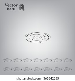 circular arrows vector icon