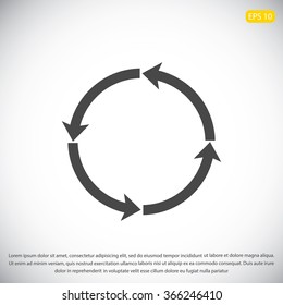 circular arrows vector  icon