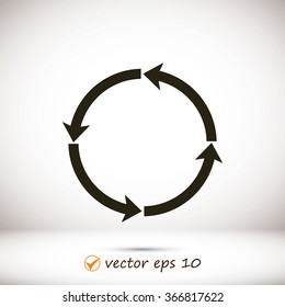 circular arrows vector  icon