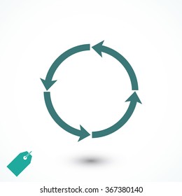 circular arrows vector  icon