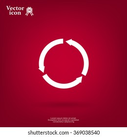 circular arrows vector icon