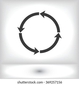 circular arrows vector  icon