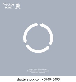 circular arrows vector icon