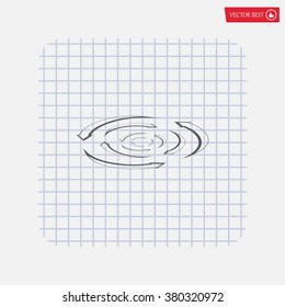 circular arrows vector icon