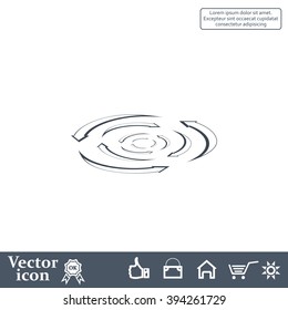 circular arrows vector icon