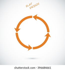 circular arrows vector  icon