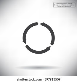 circular arrows vector icon