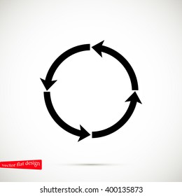 circular arrows vector  icon