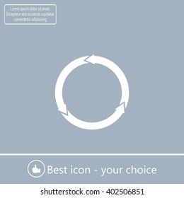 circular arrows vector icon