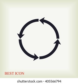 circular arrows vector  icon