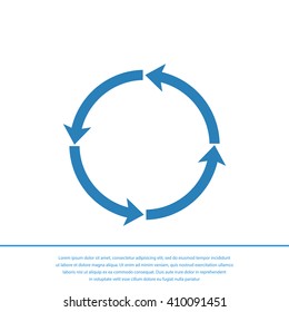 circular arrows vector  icon