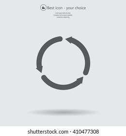 circular arrows vector icon