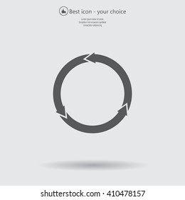 circular arrows vector icon
