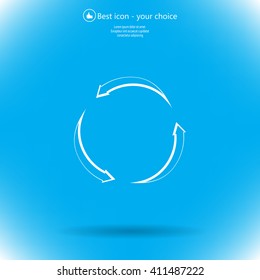 circular arrows vector icon