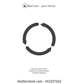 circular arrows vector icon