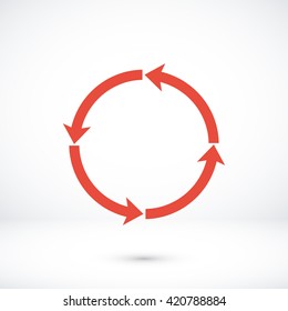 circular arrows vector  icon