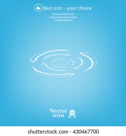 circular arrows vector icon