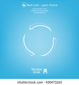 circular arrows vector icon