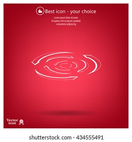 circular arrows vector icon