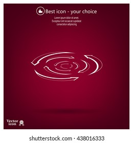 circular arrows vector icon