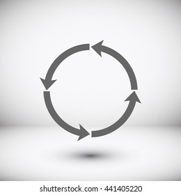 circular arrows vector  icon