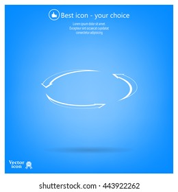 circular arrows vector icon