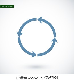 circular arrows vector  icon