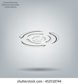 circular arrows vector icon