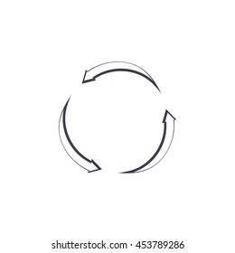 circular arrows vector icon