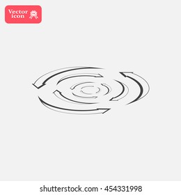 circular arrows vector icon