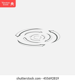 circular arrows vector icon