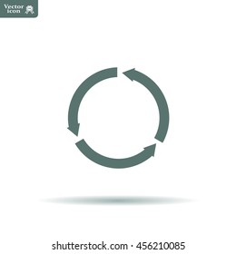 circular arrows vector icon