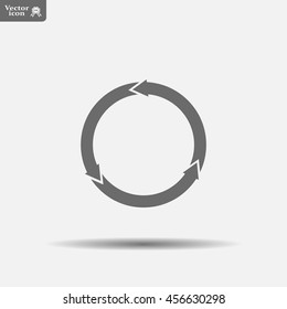 circular arrows vector icon