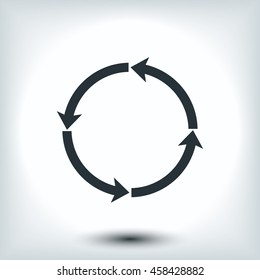 circular arrows vector  icon