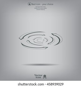 circular arrows vector icon