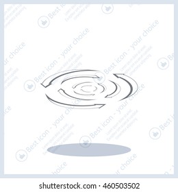 circular arrows vector icon