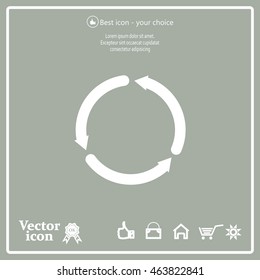 circular arrows vector icon