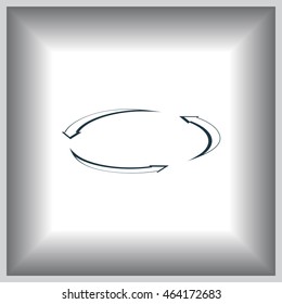 circular arrows vector icon