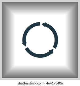 circular arrows vector icon
