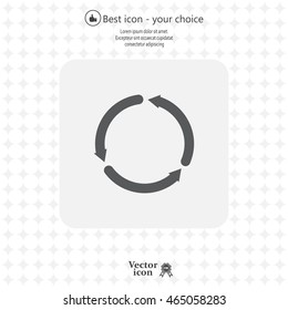 circular arrows vector icon