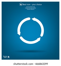 circular arrows vector icon