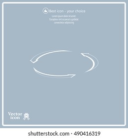 circular arrows vector icon