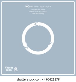 circular arrows vector icon